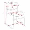 thumbnail image 3 of Regency Zeng Padded Support Stack Chair (8 pack)- Black, 3 of 5