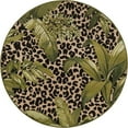 thumbnail image 2 of Unique Loom Outdoor Botanical Collection Area Rug - Andromeda (4' 1" Round Green/Ivory), 2 of 7