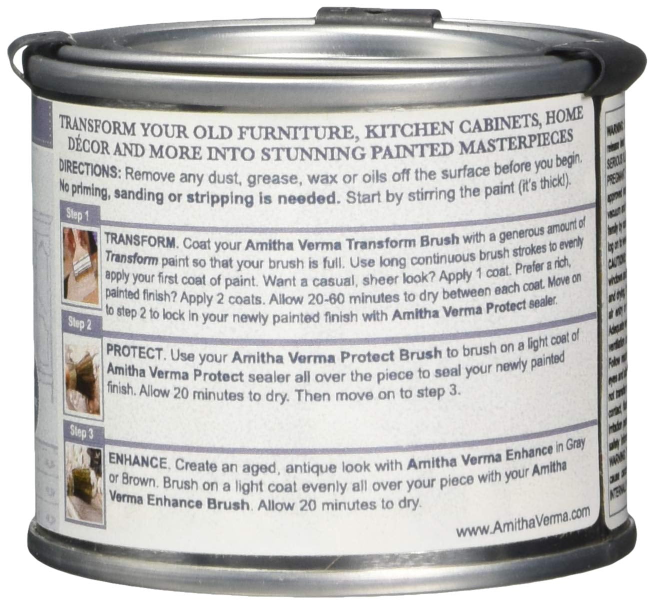 AMITHA VERMA SG04 4OZ Stone Chalk Paint