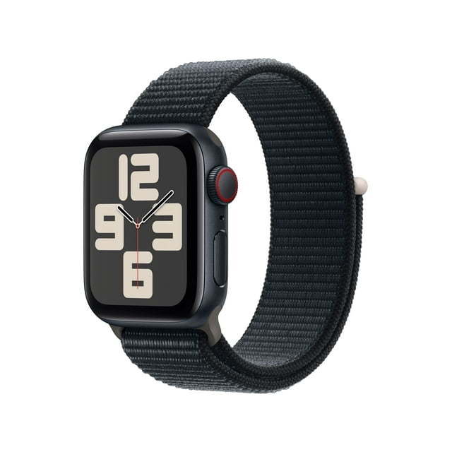 Restored Apple Watch SE (2nd Gen) (GPS, 40mm) - Midnight Aluminum Case with Midnight Sport Loop Band - Excellent (Refurbished)