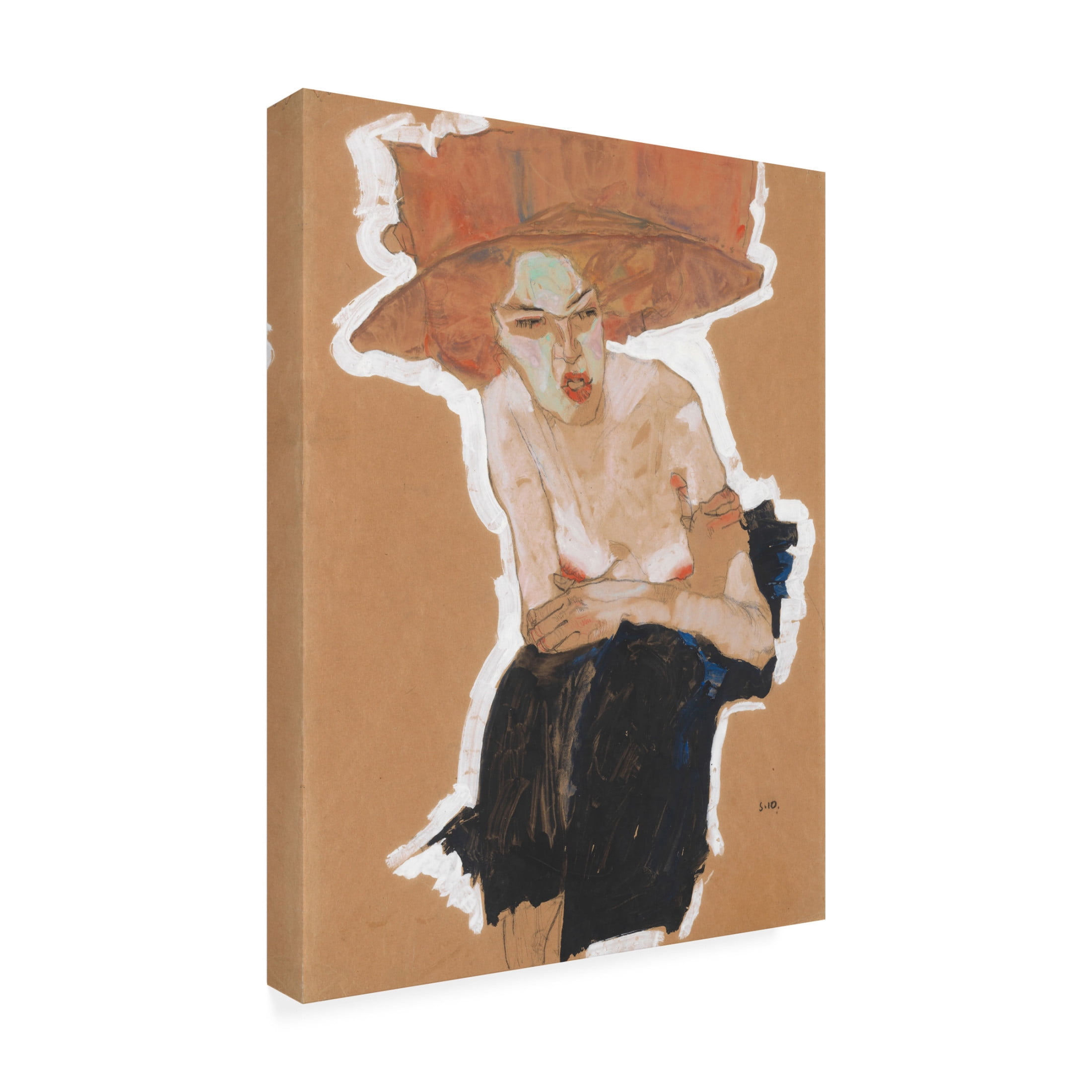 Canvas Wall Art - Pictufy 'Die HaiMische 1910' Wall Art for Living Room, Bedroom, or Office Décor by Trademark Fine Art - 24 x 32 Inches