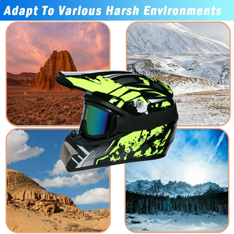 Motocross Helmet Outdoor adult Full Face MTB Helmet Set Motorcycle
