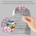 thumbnail image 5 of Ramiter Heart Shaped Acrylic Plaque Mother's Day Gift Teacher's Day Gift Acrylic Heart Shaped Ornament Decoration Spring Heart Shaped Ornament Gift Thanksgiving Heart Shaped, 5 of 5