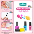 thumbnail image 4 of Set de esmaltes de uñas BATTOP Kids con secador de uñas y bolígrafo con purpurina, 4 of 9