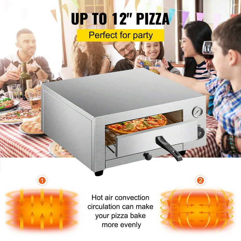 Kitchen Commercial Pizza Oven Stainless Steel Pan