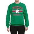 thumbnail image 2 of Wild Bobby City of Texas Baseball Fantasy Fan Sports Unisex Crewneck Sweatshirt, Kelly, XX-Large, 2 of 6