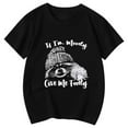 thumbnail image 1 of NINGMENG Hauts et T-Shirts pour Filles, Imprimé Animal Raton Laveur Mignon, Col Rond, Manches Courtes, Noir, 10-11 Ans, 1 of 4