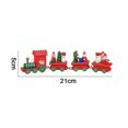 thumbnail image 2 of Christmas Train Painted Wooden Christmas Decoration For Xmas Table Top Ornament For Festival Party Decor, 2 of 3