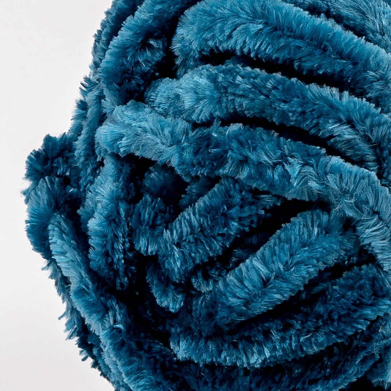 Crafted by Catherine Dark Teal Luxe Velvet Super Bulky Yarn, 98 yards, 10.5oz/300g (2 Pack)