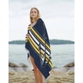 thumbnail image 2 of Nautical Anchor Beach Towels Oversized Super Absorbent, Navy Blue Yellow Striped Farmhouse Ombre Lightweight Bath Towel Quick Dry Sets For Bathroom/Pool/Rv Camping/Beach Play/Gym Room/Picnic 31"x62", 2 of 8