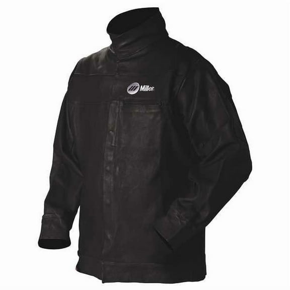 Miller Electric Jacket,Black,Pigskin Leather,Large 231090