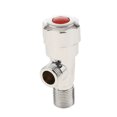thumbnail image 1 of Conector de Tubo de Agua Zulema Aleación Válvula de Ángulo Paquete de 2 Cuerpo Plateado, 1 of 8