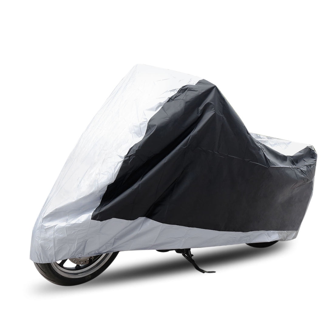 XXL Heavy Duty Waterproof Motorcycle Cover Motorbike Breathable Vented Black 