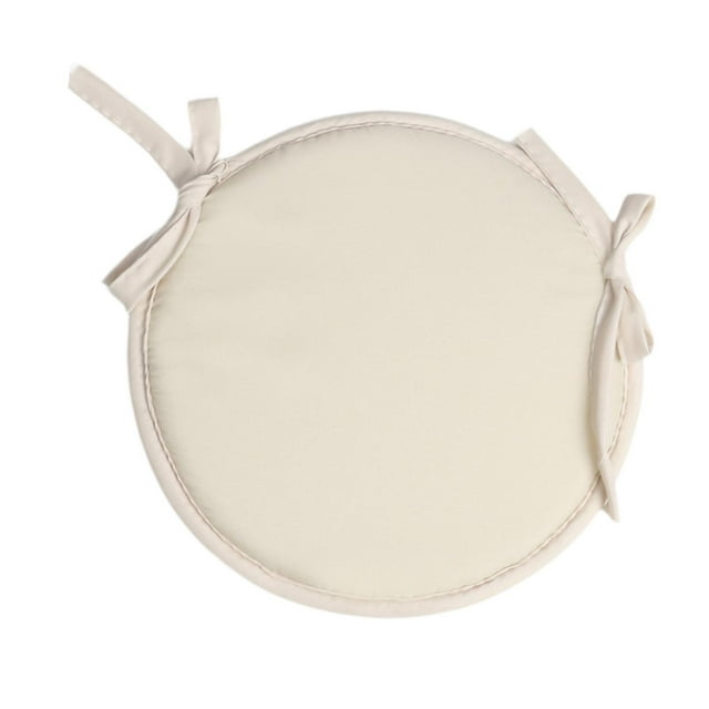 ZheElen Coussin de Chaise Rond Doux et Confortable Coussin de Méditation Tabouret Confortable et Beige 38cm