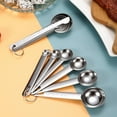 thumbnail image 3 of Measuring Spoons, Premium Heavy Duty Stainless Steel Measuring Spoons Cups Set, Small Tablespoon with Metric and US Measurements , Set of 6 for Gift Measuring Dry and Liquid Ingredients, 3 of 7