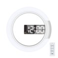 thumbnail image 2 of Alarm clock,Temperature Display Led Snooze Display Alarm Round 7 Mode Temperature Wall Clock Colors Adjustable Remote Round Wall Decoration Alarm Clock 12/24h Mode Adjustable Round Alarm, 2 of 7