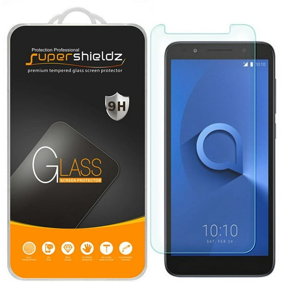 [1-Pack] Supershieldz for Alcatel 1X Tempered Glass Screen Protector, Anti-Scratch, Anti-Fingerprint, Bubble Free