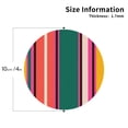 thumbnail image 2 of Lsque Vertical Stripes Pattern 4" Drink Coasters Set of 4, PVC Leather Absorbent Coasters, Table Coaster Set Decorative Coffee Cup Coasters Housewarming Gift -Round Shape, 2 of 6