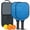 Black, variant on Pickleball Paddles Set Of 2, Fiberglass Surface, Adventure Map Print, 4 Balls & Bag