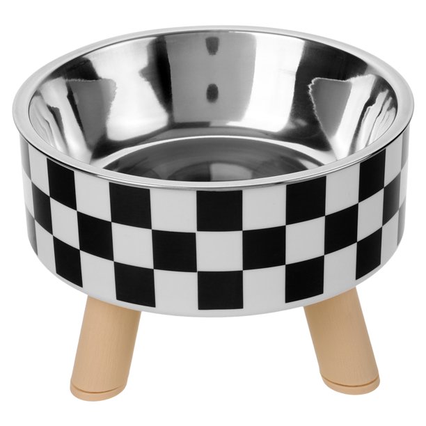 Cuenco elevado para gatos, plato de comida para gatos, cuenco antivómito para gatos, apto para microondas y lavavajillas