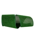 thumbnail image 1 of Reliant Ribbon Sparkle Glimmer Radiance Wired Edge Ribbon, 4 Inch X 10 Yards, Emerald Green, 1 of 1