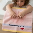 thumbnail image 5 of Unique Bargains Embroidery Cotton 13 x 13 Inches Soft Absorbent Washcloths Peach Pink 4pk, 5 of 5