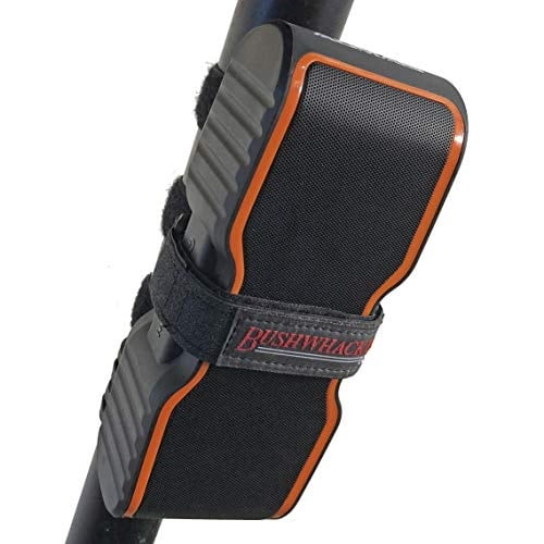 bushwhacker utv speaker mount - universal fit attaches to roll bar adjustable strap fits most portable speakers - side by side bluetooth wireless holder for cage attachment accessory secure removable