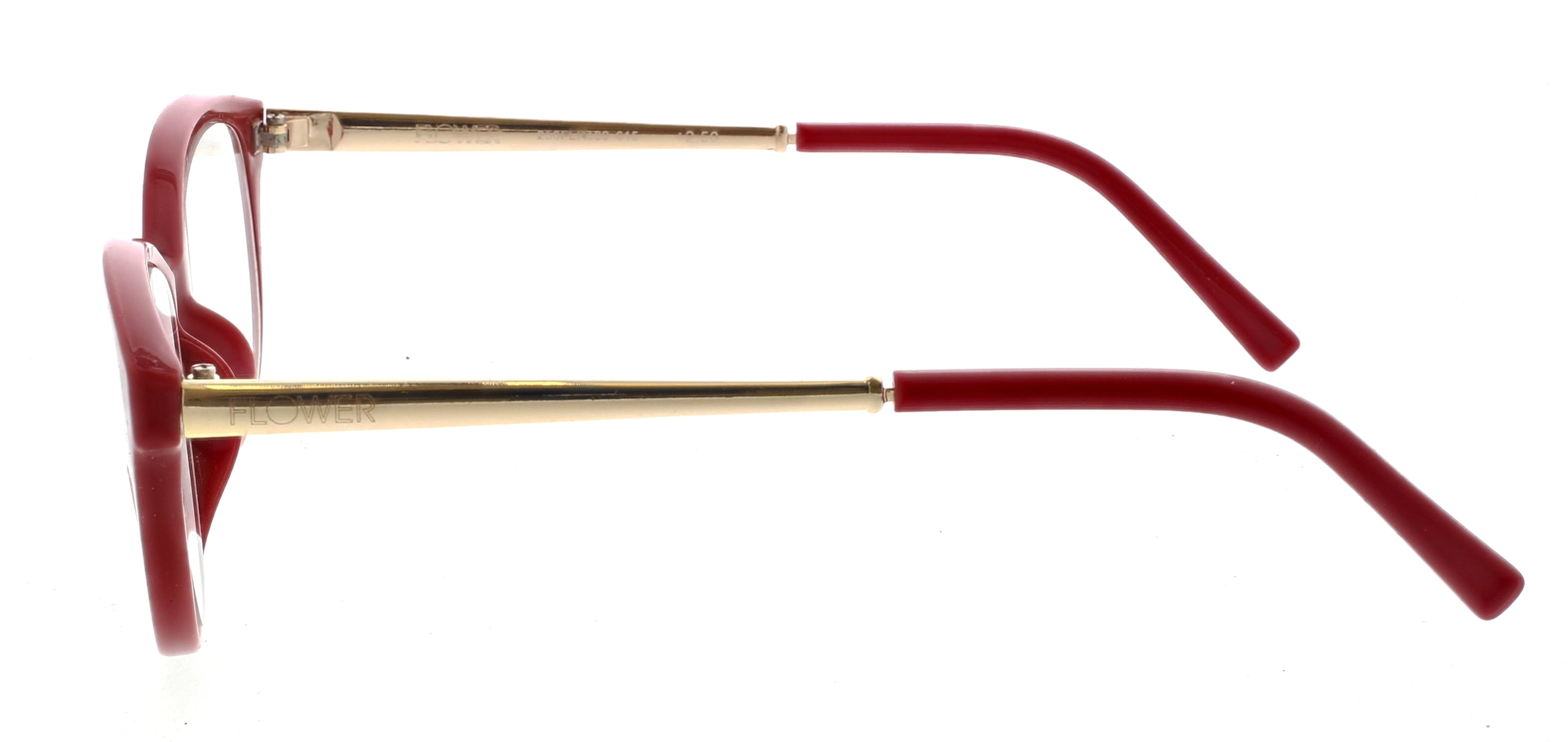 Flower by Drew Barrymore Mae Red/Gold 2.50 Women's Reading Glasses