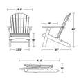 thumbnail image 2 of Wildridge Heritage Folding Adirondack Chair, Patriot Blue and White, Outdoor Weather Resistant Poly Patio Furniture, 2 of 2