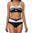 thumbnail image 2 of Traje de baño de una pieza para mujer, moda de primavera para mujer, conservador, color sólido, estilo falda, conjunto de traje de baño con abertura, traje de baño de moda de playa para mujer, trajes, 2 of 7