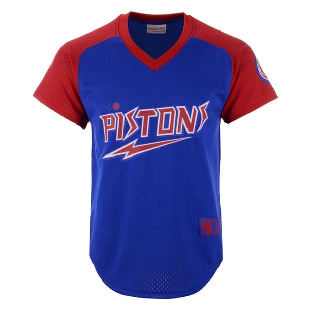 Mitchell & Ness Mens Final Seconds Malla Jersey, Azul, X-Large
