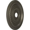 thumbnail image 2 of Ekena Millwork 22"OD x 3 1/2"ID x 1"P Cole Thermoformed PVC Ceiling Medallion (Fits Canopies up to 6"), Universal Aged Metallic Weathered Steel, 2 of 10