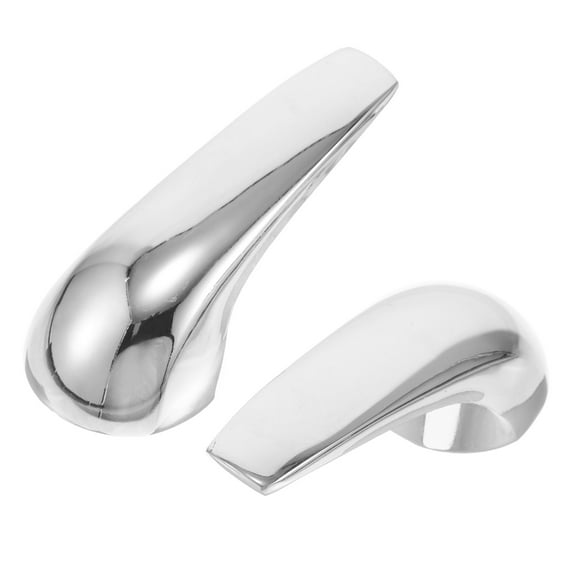 Milisten Universal Shower Valve Handle, Silver Alloy, Comfortable Hold, Easy DIY Install, 2Pcs