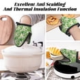 thumbnail image 3 of Bell Pepper funny green Oven Mitts Heat Resistant - Soft Lining Silicone Mini Oven Mitts with HangingLoop, Kitchen Oven Gloves Heat Resistant 500℉ for Cooking Baking Microwave, 3 of 7