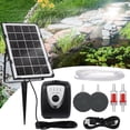 thumbnail image 1 of Solar Powered Air Pump Aerator for Aquarium Fish Tank Garden Pond with ABS Material, 1 of 8