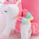 thumbnail image 5 of Mochila de peluche con unicornios para niños pequeños color blanco 9.5 pulgadas Lazada, 5 of 9