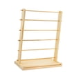 thumbnail image 4 of Organizador de cintas de madera, soporte para carretes de cinta, soporte de mesa, estante para cintas portátil y ligero con 6 niveles para salas de co, 4 of 9