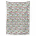 thumbnail image 2 of Leaves Tablecloth, Pastel Colored Fall Tree Foliage Falling Leaves in the Autumn Season Themed Print, Rectangle Satin Table Cover for Dining Room and Kitchen, 60" X 90", Multicolor, by Ambesonne, 2 of 2