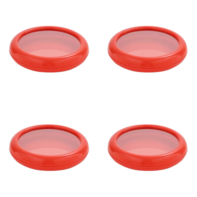 Caja Almacenamiento Frutas Con Película Silicona Conservación Fresca Sellada para Frigorífico () Rojo
