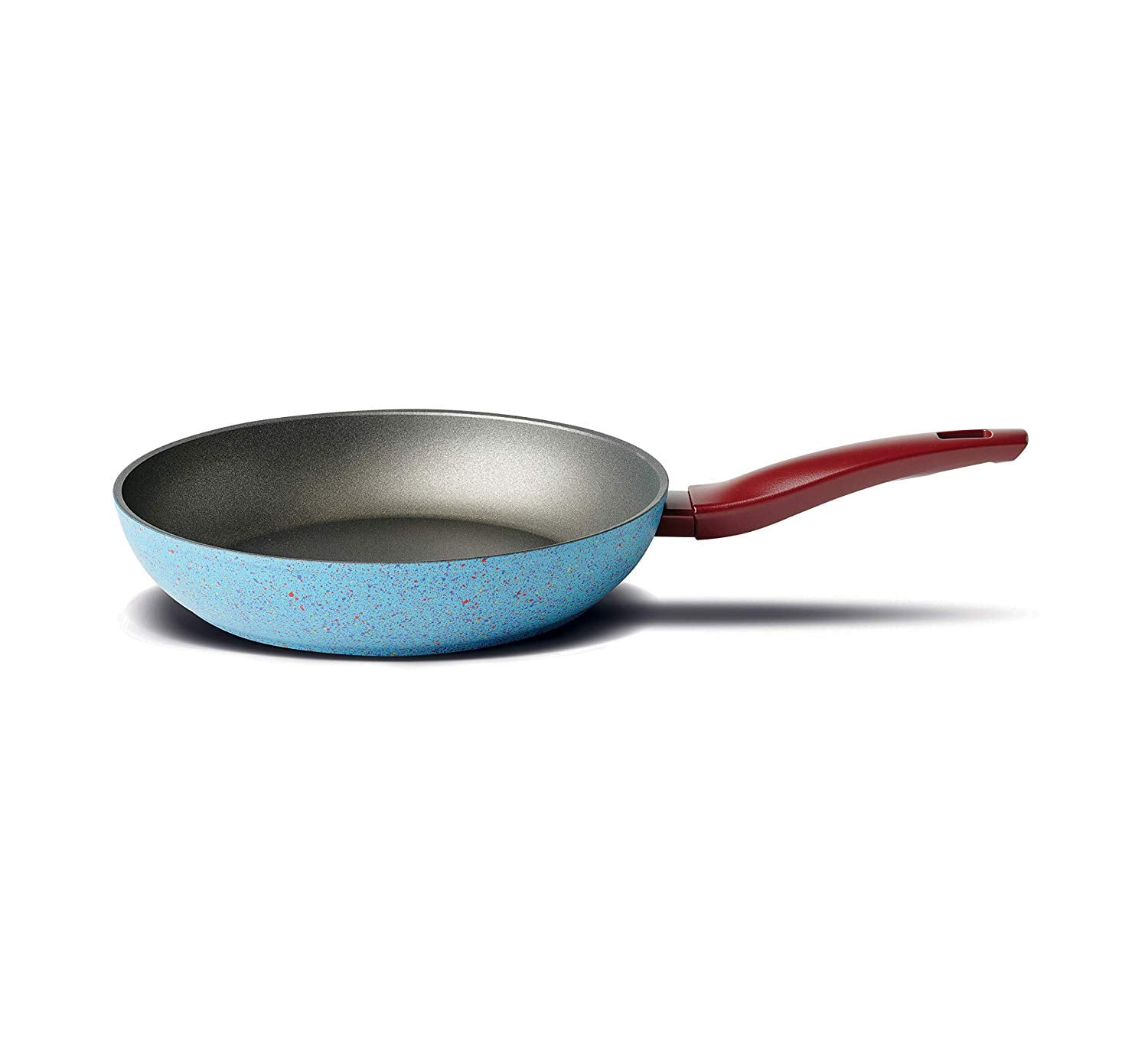 KICHLY 11 Inch Aluminum Alloy and Scratch Resistant Body 28 cm Induction Bottom Nonstick Frying Pan Riveted Handle 