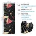 thumbnail image 2 of Red Mushroom Butterfly Black Pattern Hot Yoga Mat Towel Non Slip for Hot Yoga - Quick-Drying Yoga Mat Cover with 4 Corner Pockets with Travel Bag - Hot Yoga Towel Non Slip 70"x26", 2 of 6