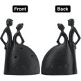 thumbnail image 3 of Romantic Couple Figurines Golden Eternal Heart Figure (b), 3 of 5