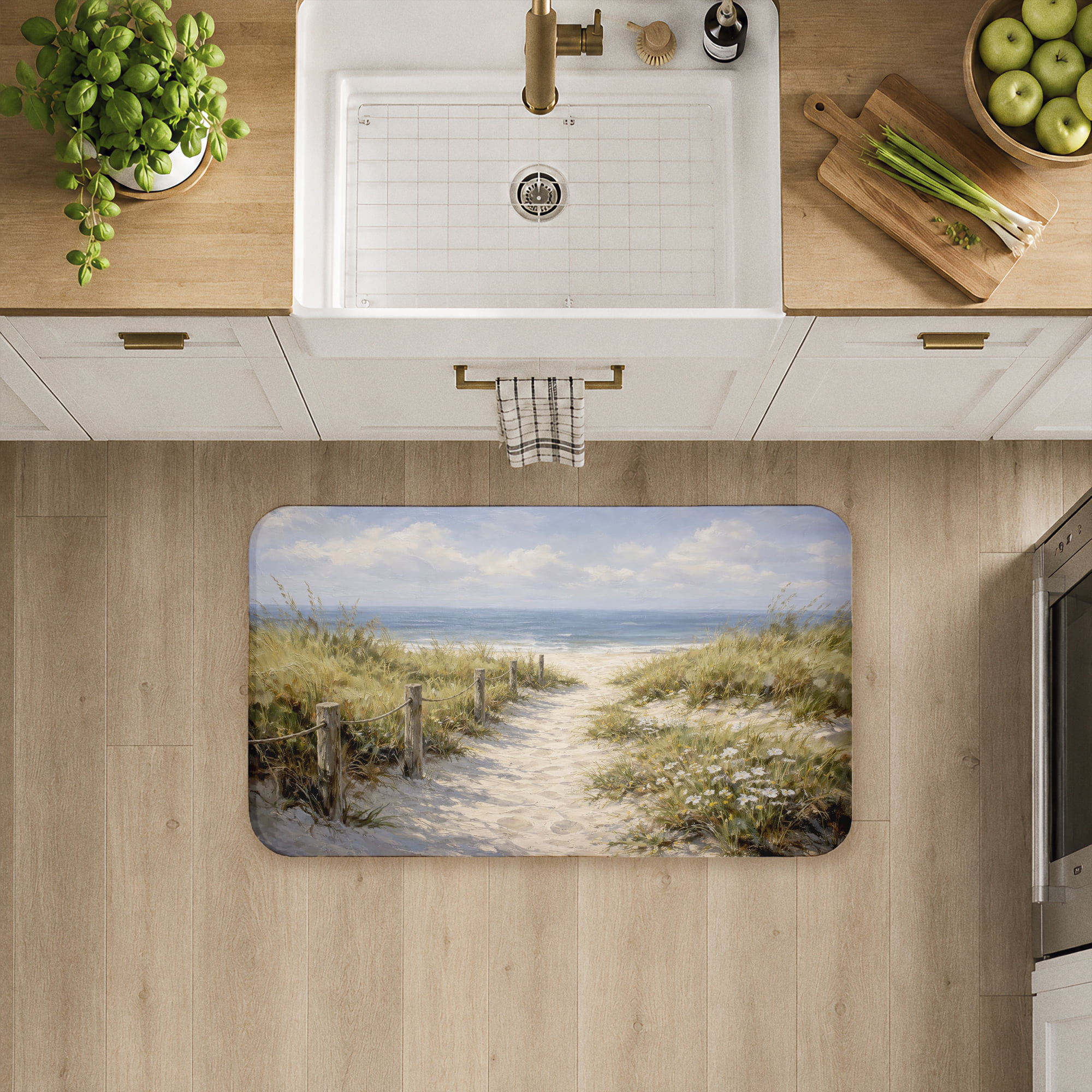 Stupell Industries Sandy Beach Pathway Printed Anti-Fatigue Floor Mat, design by Ziwei Li