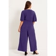 thumbnail image 2 of June & Vie Women's Plus Size Wide-Leg Jumpsuit, 2 of 4