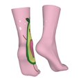 thumbnail image 7 of Xecao Cute Avocado Print Fashion No Heel Casual Crew Socks Cushioned Breathable for Men Women - Moisture wicking,Not easy to fade Suitable for daily, 7 of 7