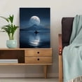 thumbnail image 5 of UXIEQU Orca Whale Ocean Moon Mountains Canvas Wall Art 15.75x11.81 INCHES, 5 of 8