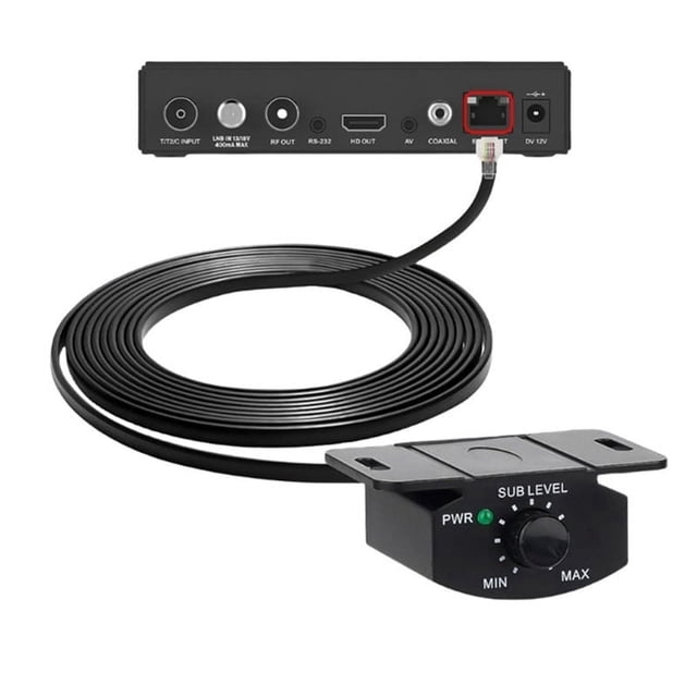 Car Amplifier Volume Control Cable with Stereo Knob Dashboard Mount Gain Regulator Cord for Audio Amplifier 5m 4Pin,1 * Car Amplifier Volume Control Cable,Black