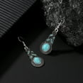 thumbnail image 3 of Pendiente Pendiente de Turquesa Regalo Pendiente de la gota Par Pendiente Retro Dangle Vintage 1 Pendientes, 3 of 5