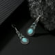 thumbnail image 3 of Pendientes turquesa, pendientes de regalo, pendientes colgantes, pendientes retro, pendientes vintage, 1 par de pendientes, 3 of 5