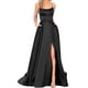 thumbnail image 1 of Vestidos de fiesta largos elegantes para mujer, vestidos de noche de satén con corte en A y espalda descubierta, 1 of 6